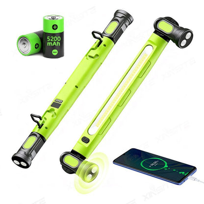 Magnetic USB Rechargeable Work Light with Hook
