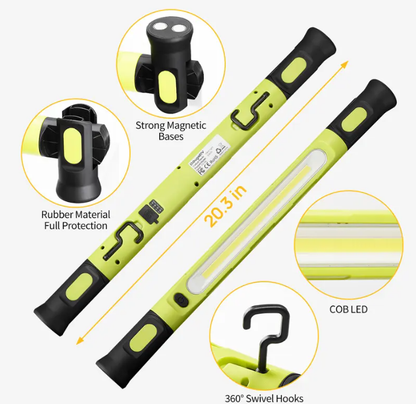 Magnetic USB Rechargeable Work Light with Hook