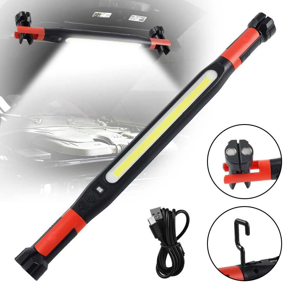 Magnetic USB Rechargeable Work Light with Hook