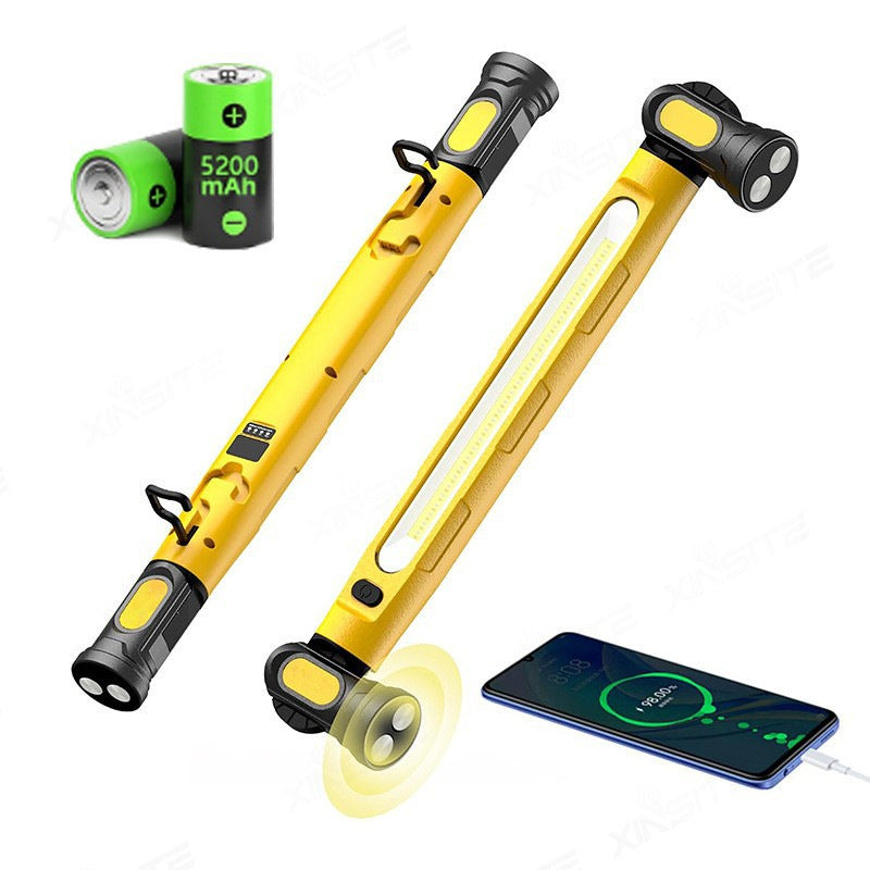 Magnetic USB Rechargeable Work Light with Hook